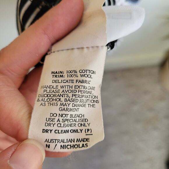 N Nicholas Sleeveless Dropped Waist Embroidered Cotton Dress - Stripes - Multi - Picture 11 of 12